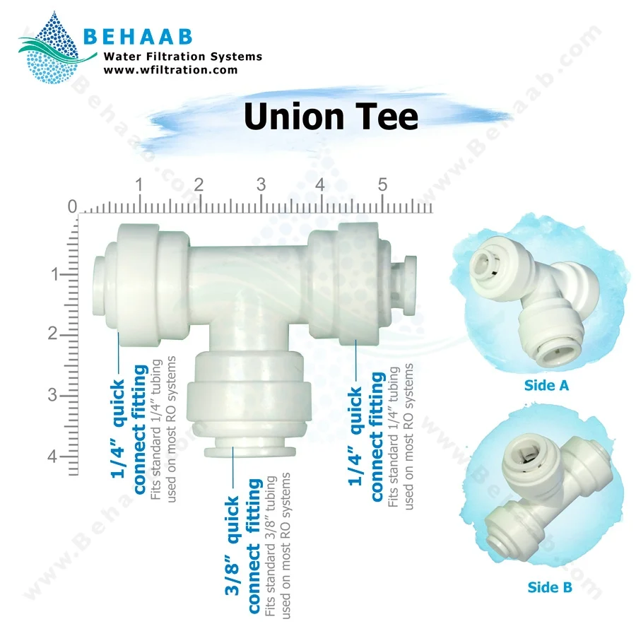 سه راه سه سر فیتینگی 6-10-6 - Union Tee Semi-Industrial