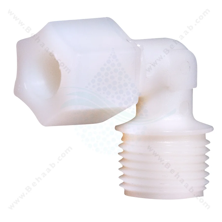 زانو یک دوم رزوه به سه هشتم مهره ای - Male Elbow Semi-Industrial JACO
