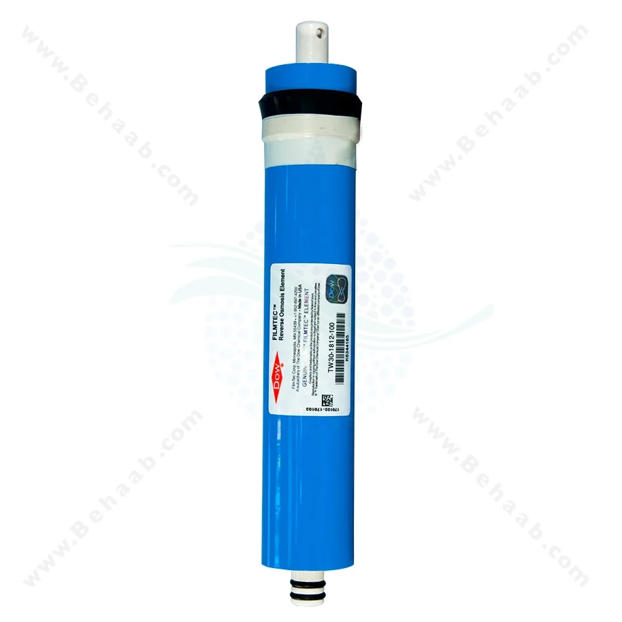 فیلتر ممبران 100 گالن فیلمتک مدل TW30-1812-100 چین - Filmtec TW30-1812-100 100G Reverse Osmosis Membrane