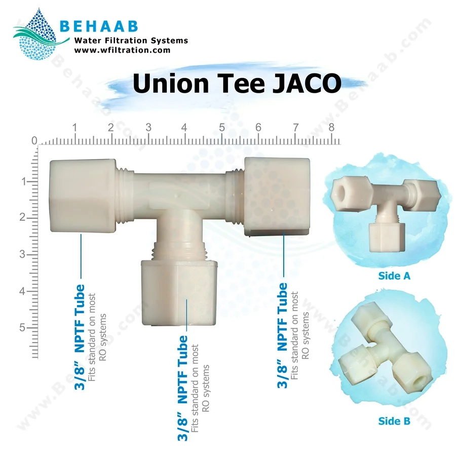 سه راه سه سر مهره - Union Tee Semi-Industrial JACO