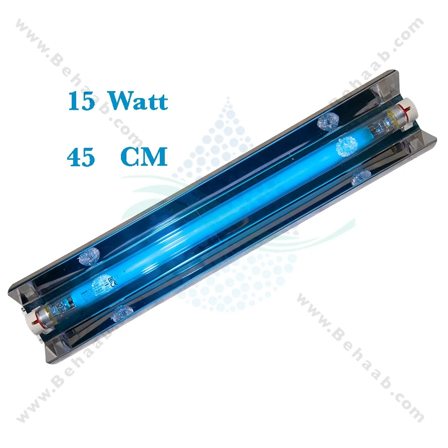 فیلتر UV استریل کننده محیط 45 سانتی متر - UV Filter Sterilizer With Ultraviolet Lamps Osram Puritec HNS 15W