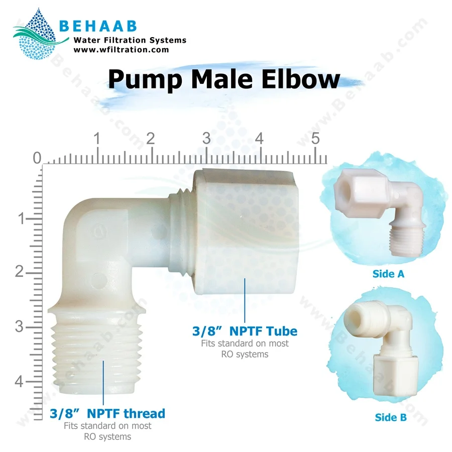 زانو پمپ نیمه صنعتی مهره ای - Pump Male Elbow Semi-Industrial JACO