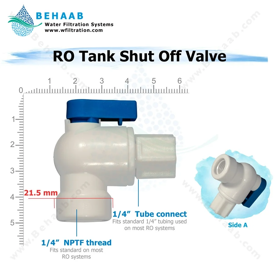شیر مخزن تصفیه آب خانگی WTV-04 - RO Tank Shut Off Valve WTV-04