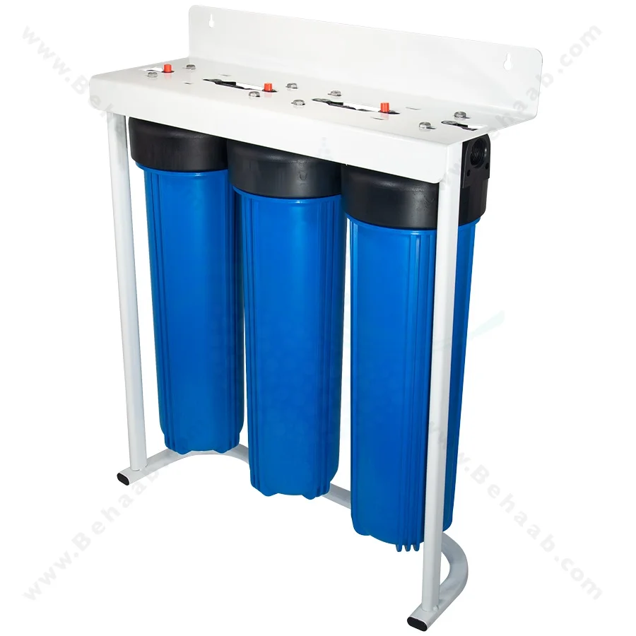 هوزینگ جامبو 20 اینچ 3 مرحله ورودی 1 اینچ معصومی - 3Stage 20 inch Jumbo Pre-water Filter System Masoumi