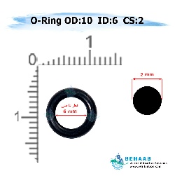 اورینگ تصفیه آب - قطر خارجی 10 ضخامت 2
