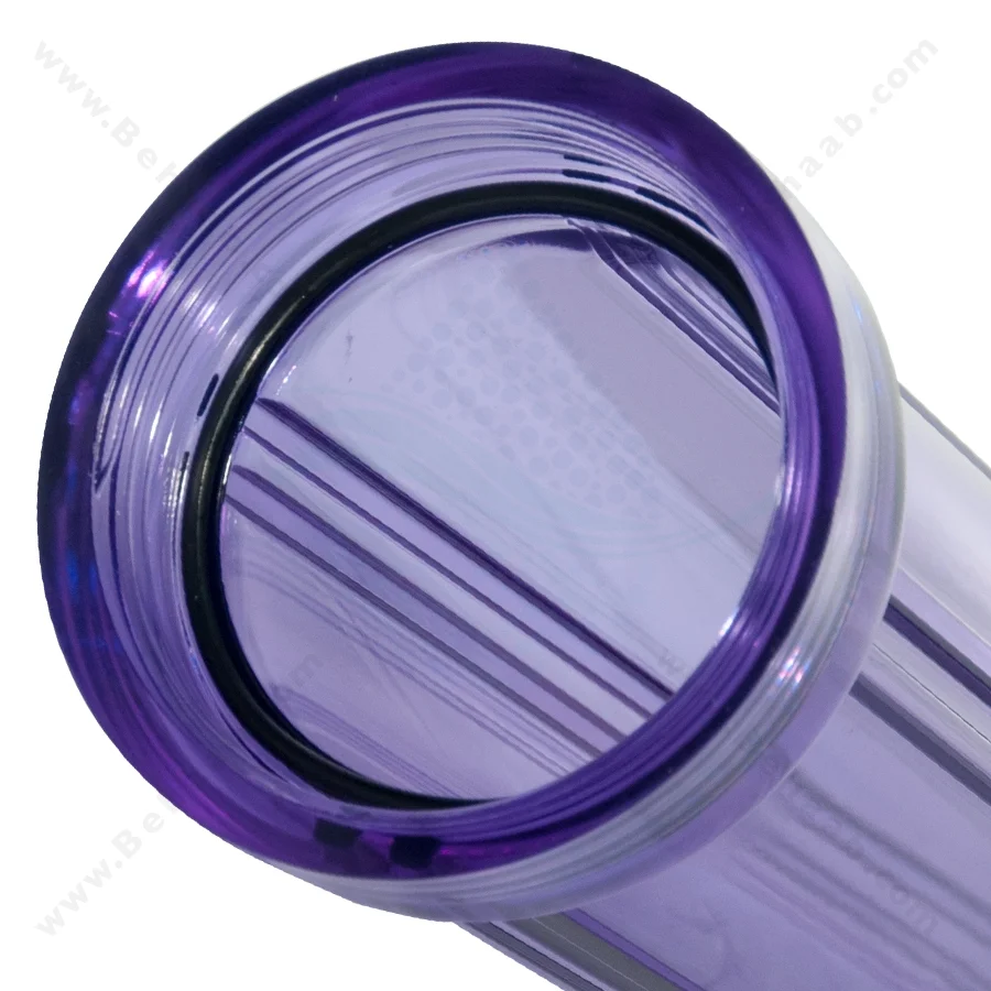 هوزینگ 20 اینچ ورودی 1/2 اینچ نیمه صنعتی تایوانی - 20 inch Clear Water Filter Housing with 1/2 inch input
