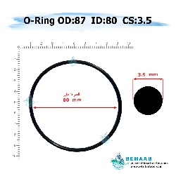 اورینگ تصفیه آب - قطر خارجی 87 ضخامت 3.5