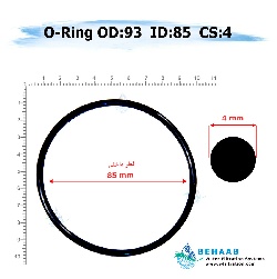 اورینگ تصفیه آب - قطر خارجی 93 ضخامت 4