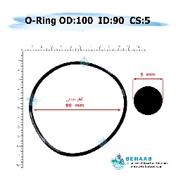 اورینگ تصفیه آب - قطر خارجی 100 ضخامت 5