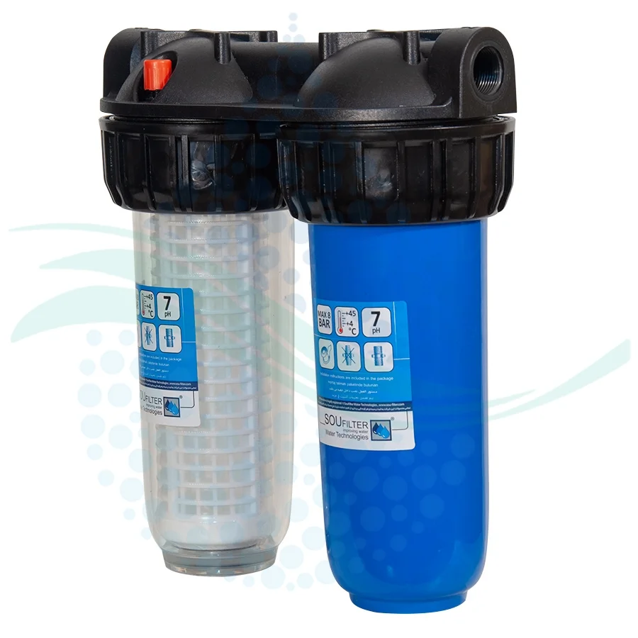 پیش تصفیه آب WHF56 توری الیاف - Whole House Water Filtration System Model WHF56 with NET - PP Water Filter