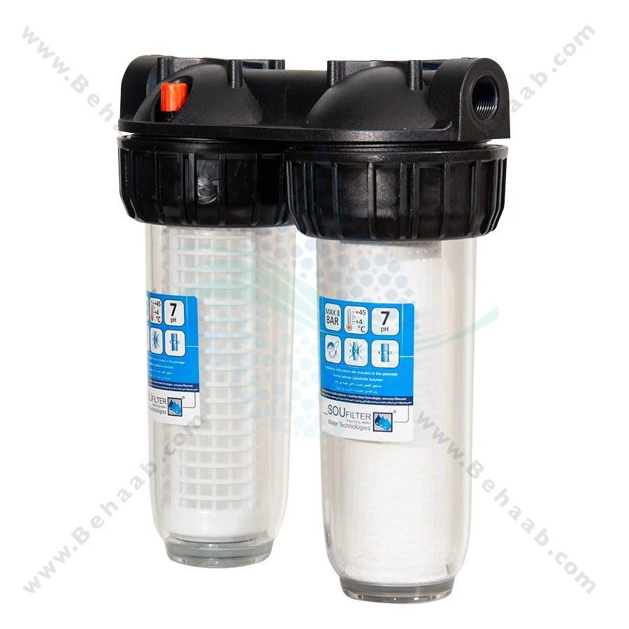 پیش تصفیه آب WHF56 توری الیاف - Whole House Water Filtration System Model WHF56 with NET - PP Water Filter