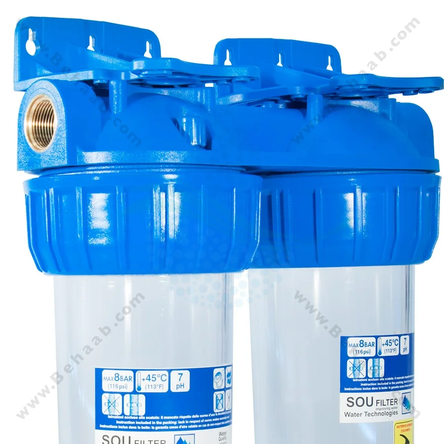 پیش تصفیه آب WHF56 توری الیاف - Whole House Water Filtration System Model WHF56 with NET - PP Water Filter