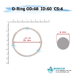 اورینگ تصفیه آب - قطر خارجی 68 ضخامت 4