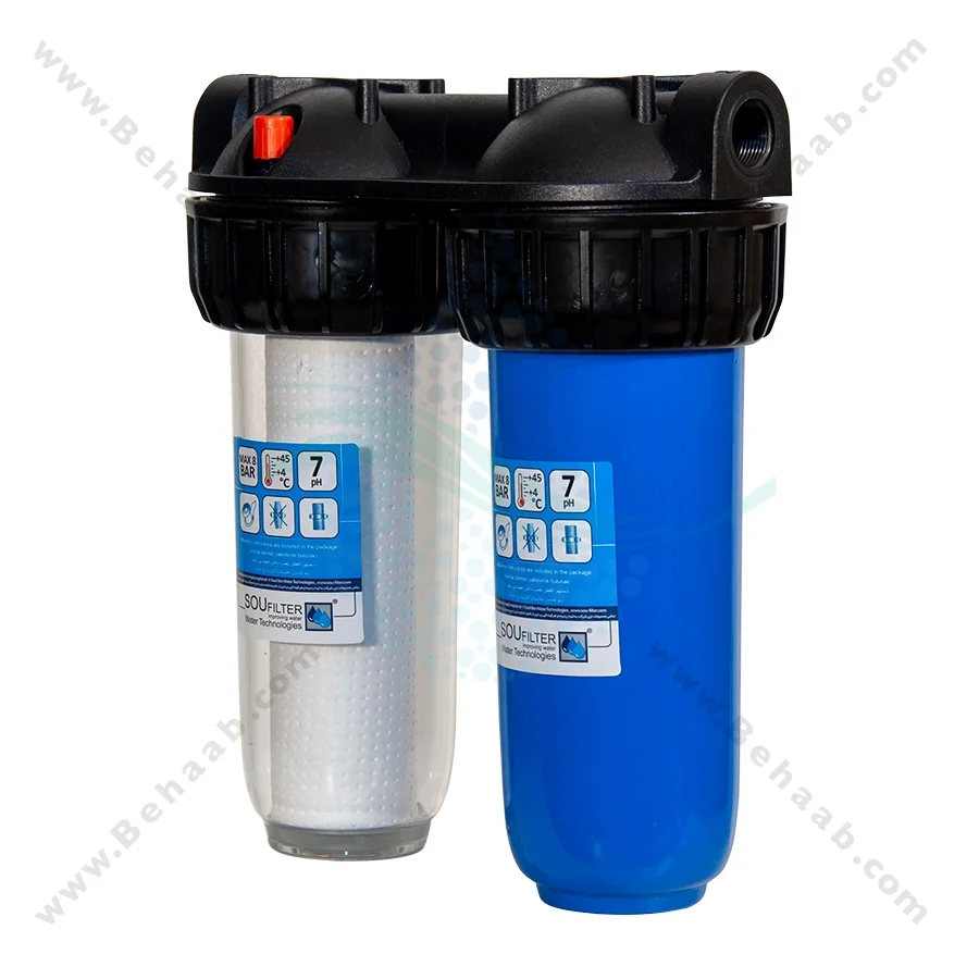پیش تصفیه آب WHF57 الیاف کربن - Whole House Water Filtration System Model WHF57 with PP - GAC Water Filter