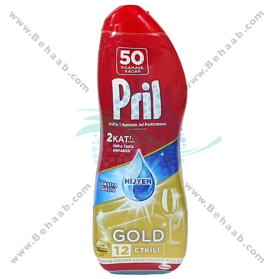 ژل ماشین ظرفشویی پریل حجم 900 میلی لیتر - Pril Gel Grease Cutting Dishwasher Detergent