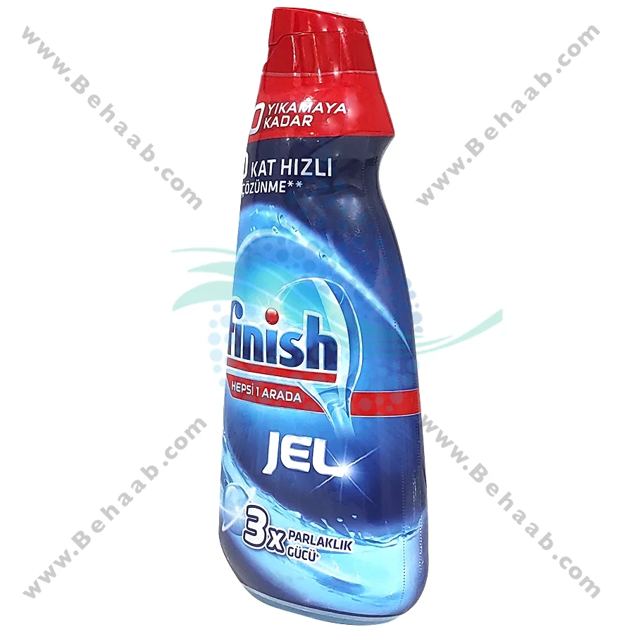 ژل ماشین ظرفشویی فینیش اصل مدل 3X حجم 1000 میلی لیتر - Finish 3x Gel All in One Regular for Dishwasher