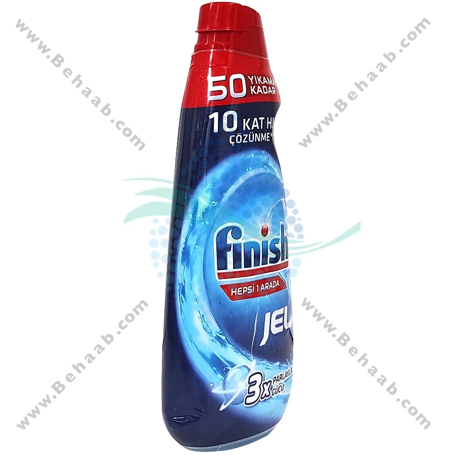ژل ماشین ظرفشویی فینیش اصل مدل 3X حجم 1000 میلی لیتر - Finish 3x Gel All in One Regular for Dishwasher
