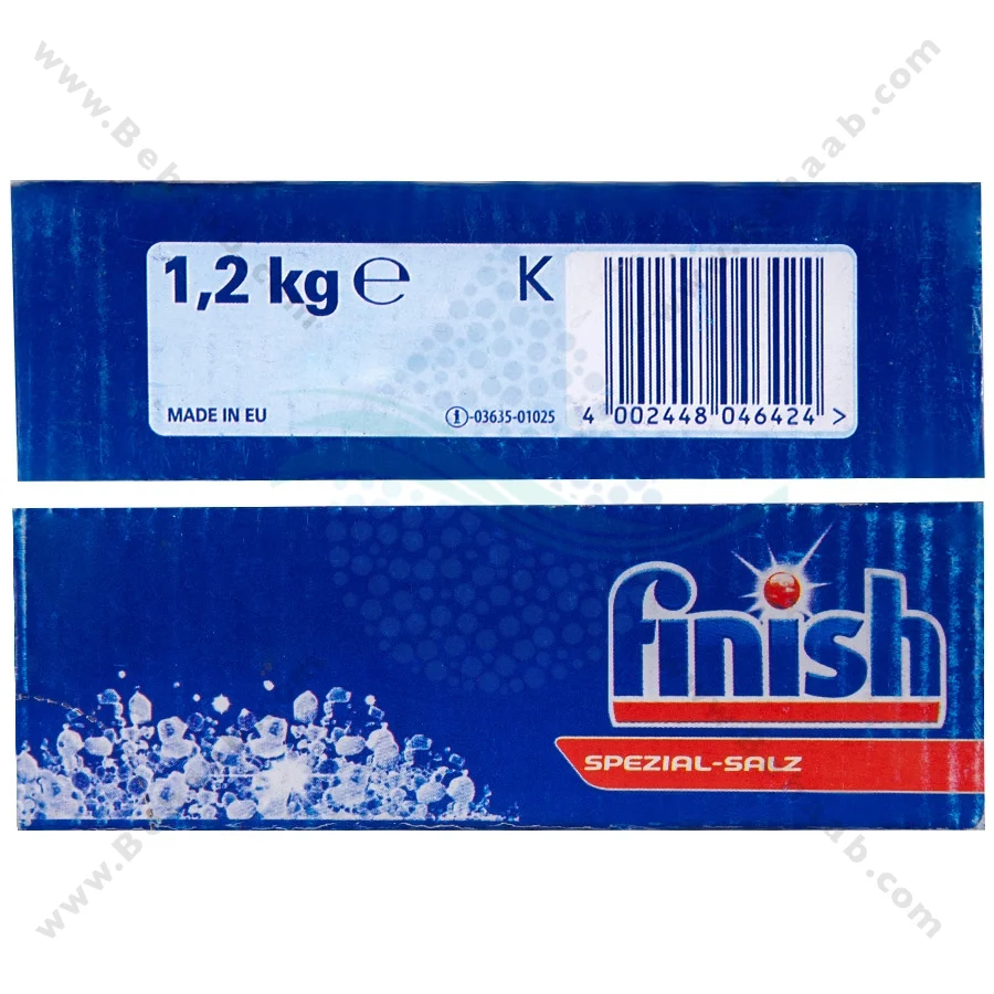 نمک ظرفشویی فینیش 1200 گرمی اورجینال - Finish Dishwasher Salt 1200 g
