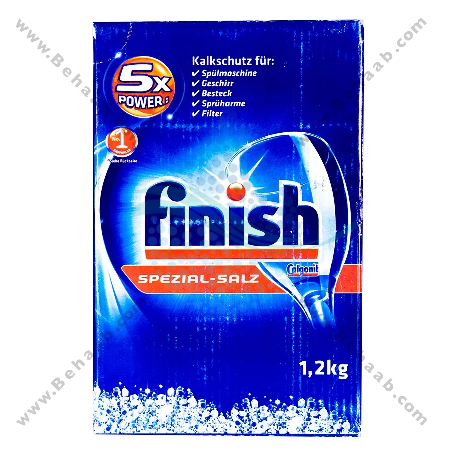 نمک ظرفشویی فینیش 1200 گرمی اورجینال - Finish Dishwasher Salt 1200 g