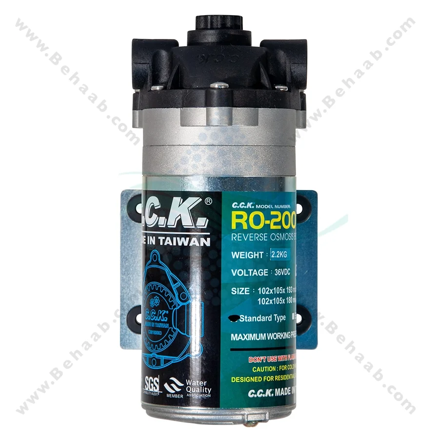 پمپ تصفیه آب نیمه صنعتی 36 ولت سی سی کا RO-200 - RO Booster Pumps CCK Model RO-200