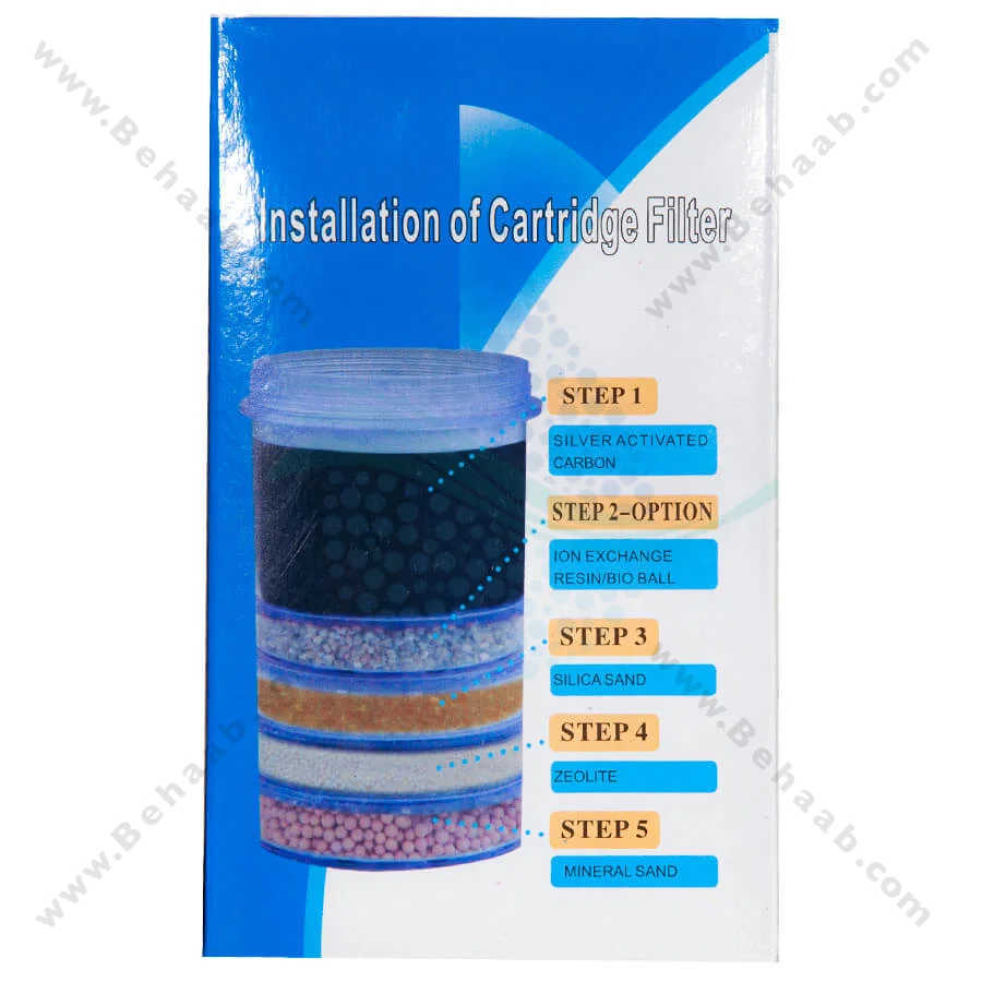 فیلتر طبقاتی تصفیه آب کلمنی مدل WMS-2 - Multi Stage Filter for Gravity Water Purifier System Model WMS-2