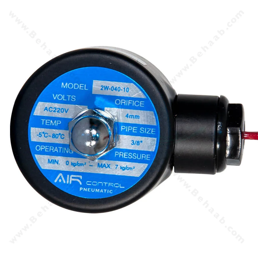 شیر برقی تصفیه آب مدل 2w-040-10 سایز 3/8 اینچ - Ro Solenoid Valve Model 2w-040-10