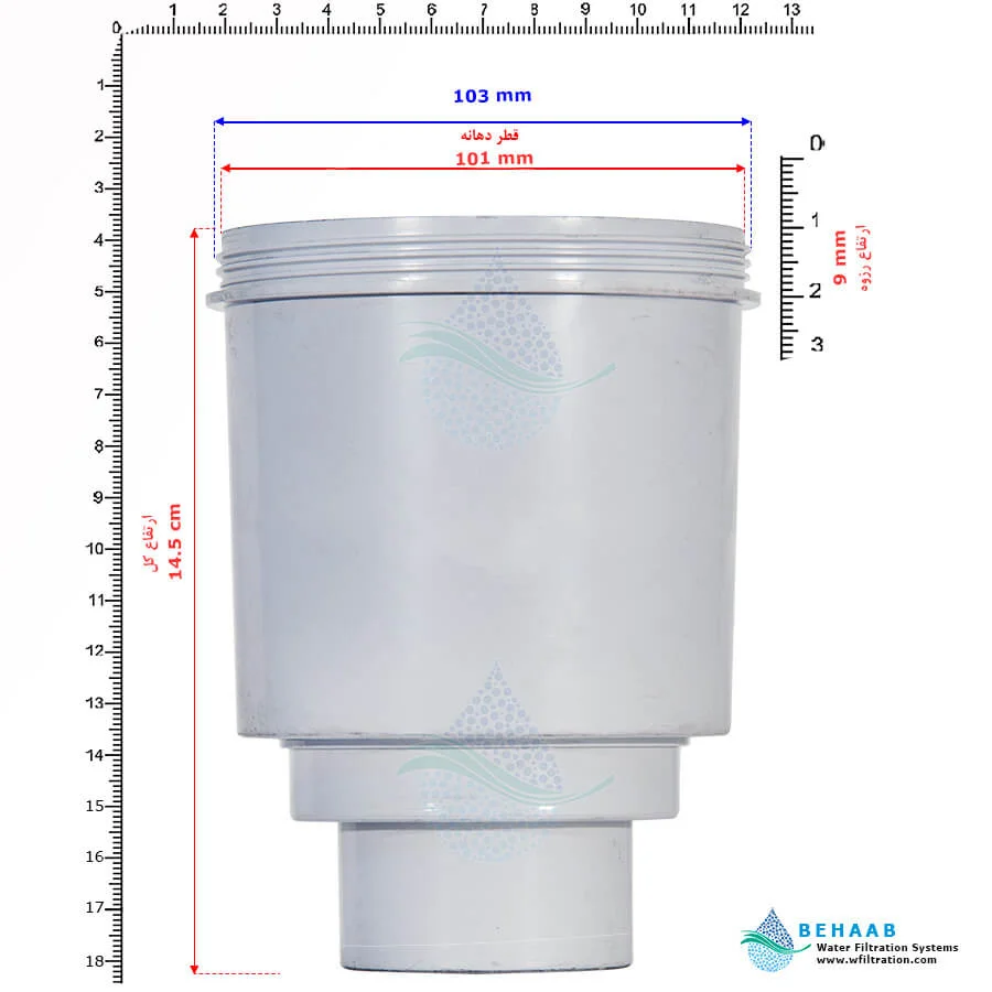 فیلتر طبقاتی تصفیه آب کلمنی MG - Multi Stage Filter for Gravity Water Purifier System MG