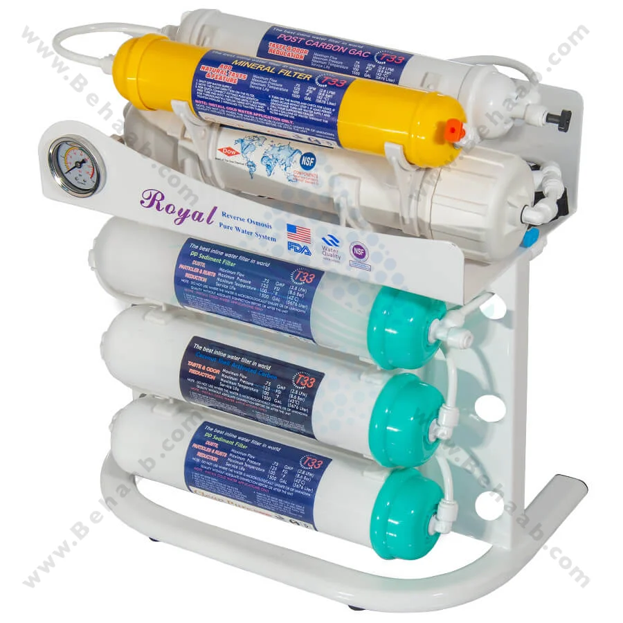 دستگاه تصفیه آب رویال 6 مرحله اینلاین - Royal 6Stage RO Water Purification System