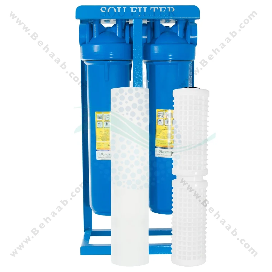 پیش تصفیه آب جامبو WHF5 توری الیاف - Whole House Water Filtration System Model WHF5 with NET - PP Water Filter