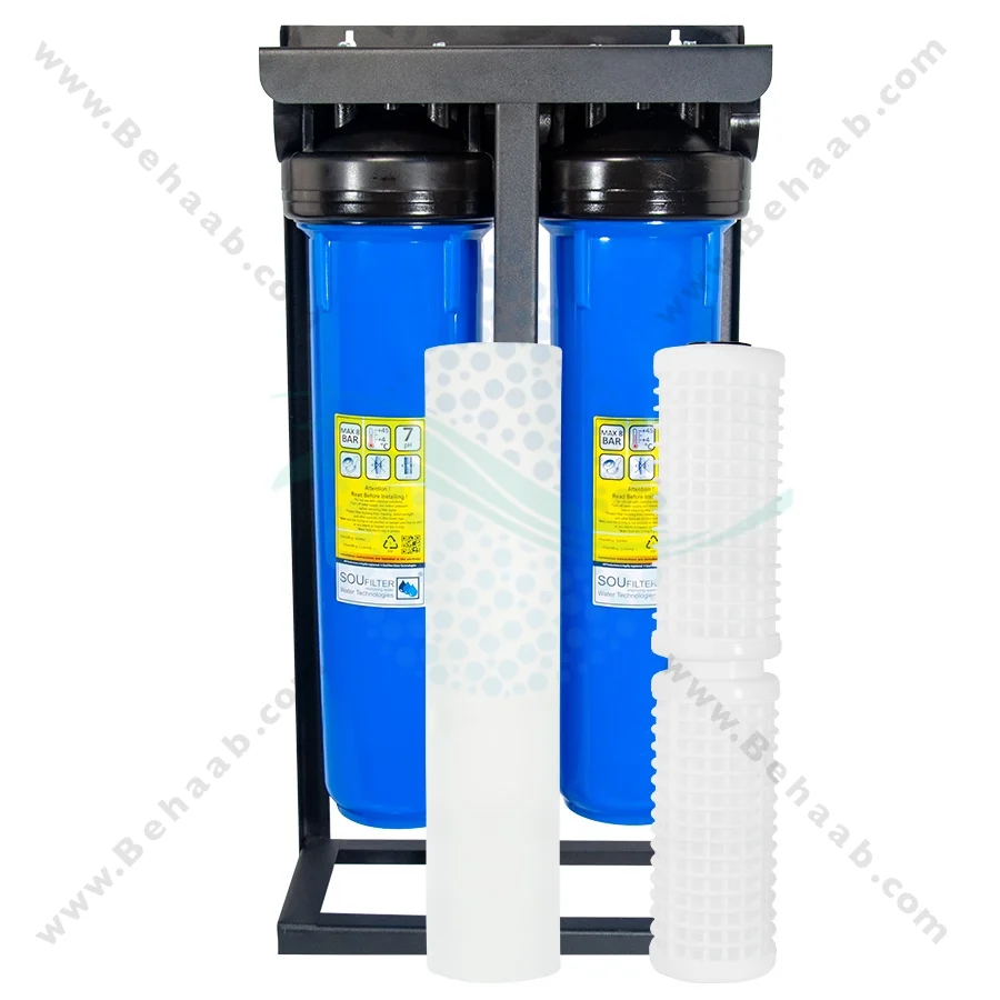 پیش تصفیه آب جامبو WHF5 توری الیاف - Whole House Water Filtration System Model WHF5 with NET - PP Water Filter