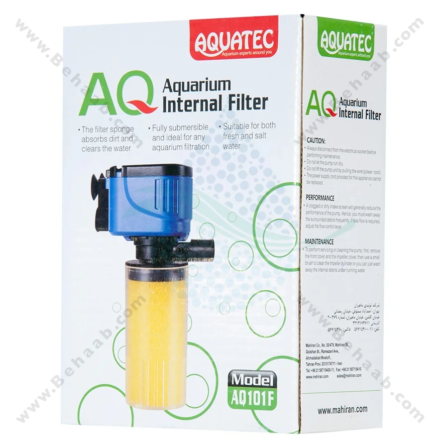 فیلتر داخلی آکواریوم آکواتک AQ101F - Aquarium Internal Filter Aquatec AQ101F