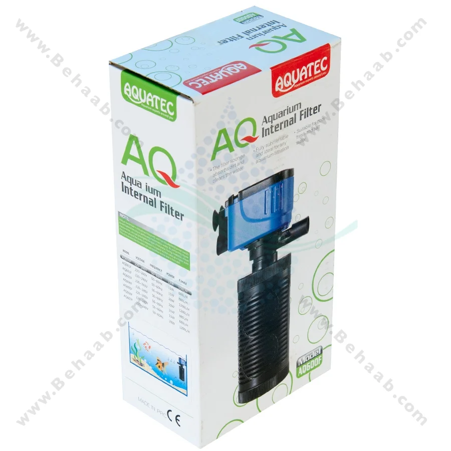 فیلتر داخلی آکواریوم آکواتک AQ600F - Aquarium Internal Filter Aquatec AQ600F