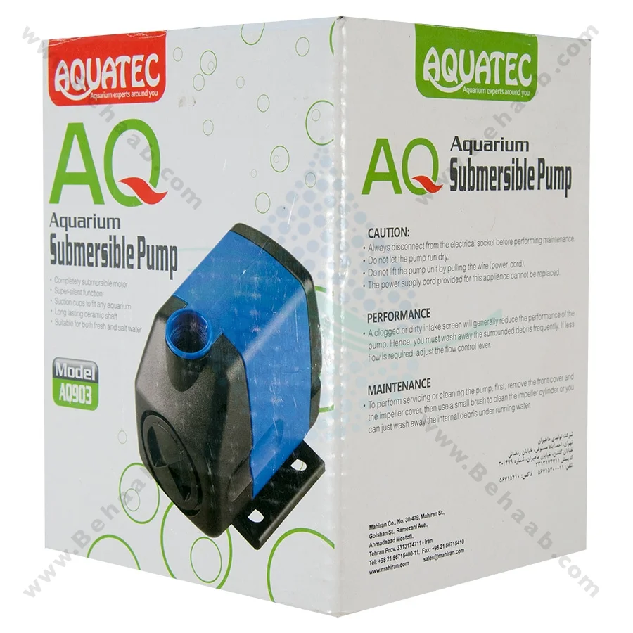 واتر پمپ آکواریوم آکواتک مدل AQ903 - Submersible Aquarium Pumps Aquatec AQ903