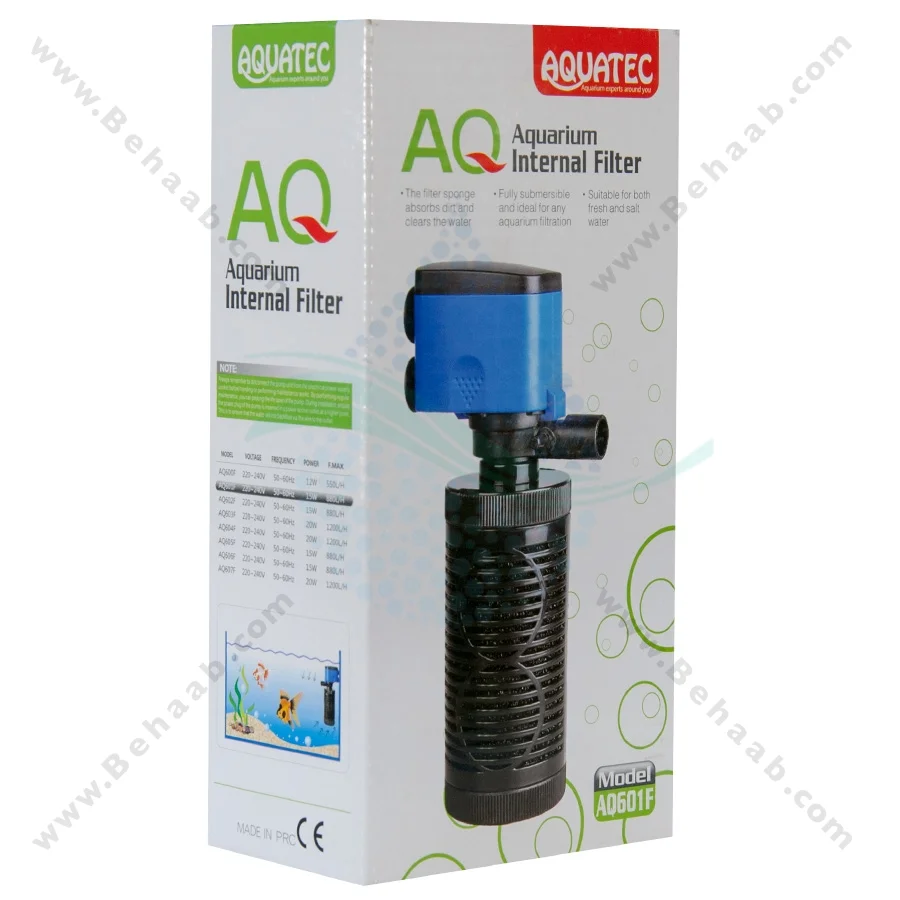 فیلتر داخلی آکواریوم آکواتک AQ601F - Aquarium Internal Filter Aquatec AQ601F