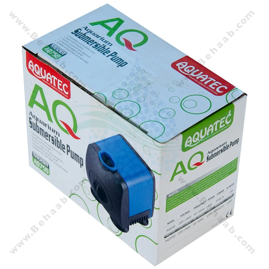 واتر پمپ آکواریوم آکواتک مدل AQ750 - Submersible Aquarium Pumps Aquatec AQ750