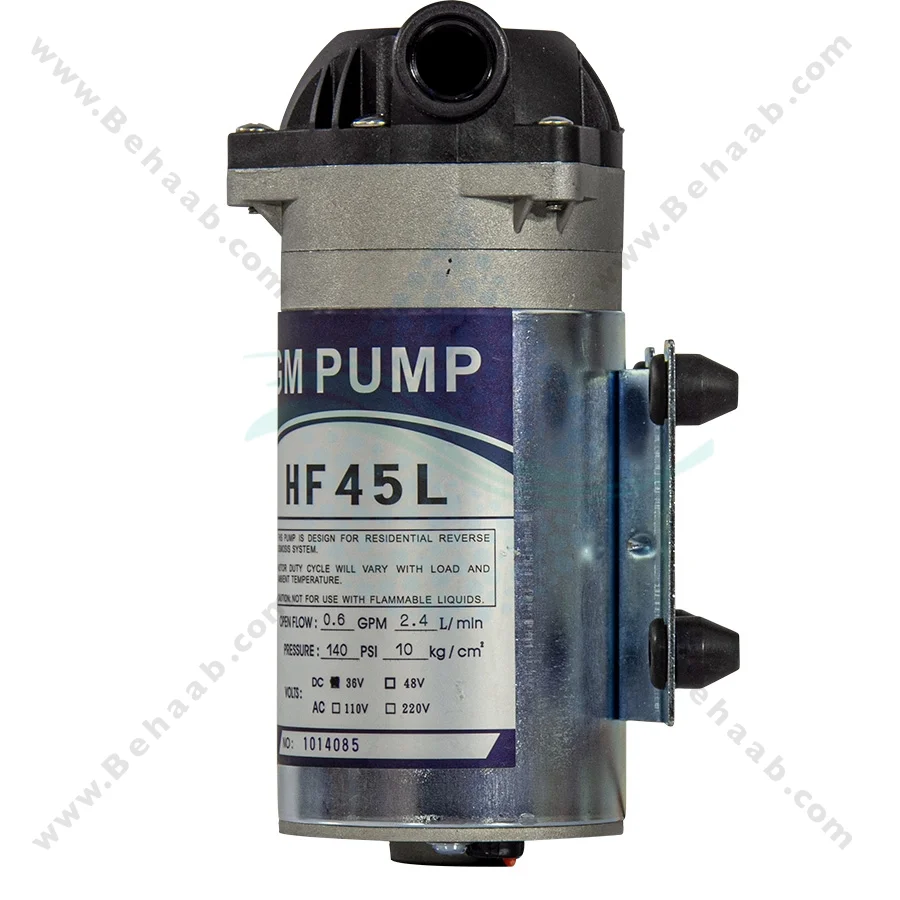 پمپ تصفیه آب نیمه صنعتی 36 ولت مدل HF 45L - RO Booster Pumps 36V Model HF45L