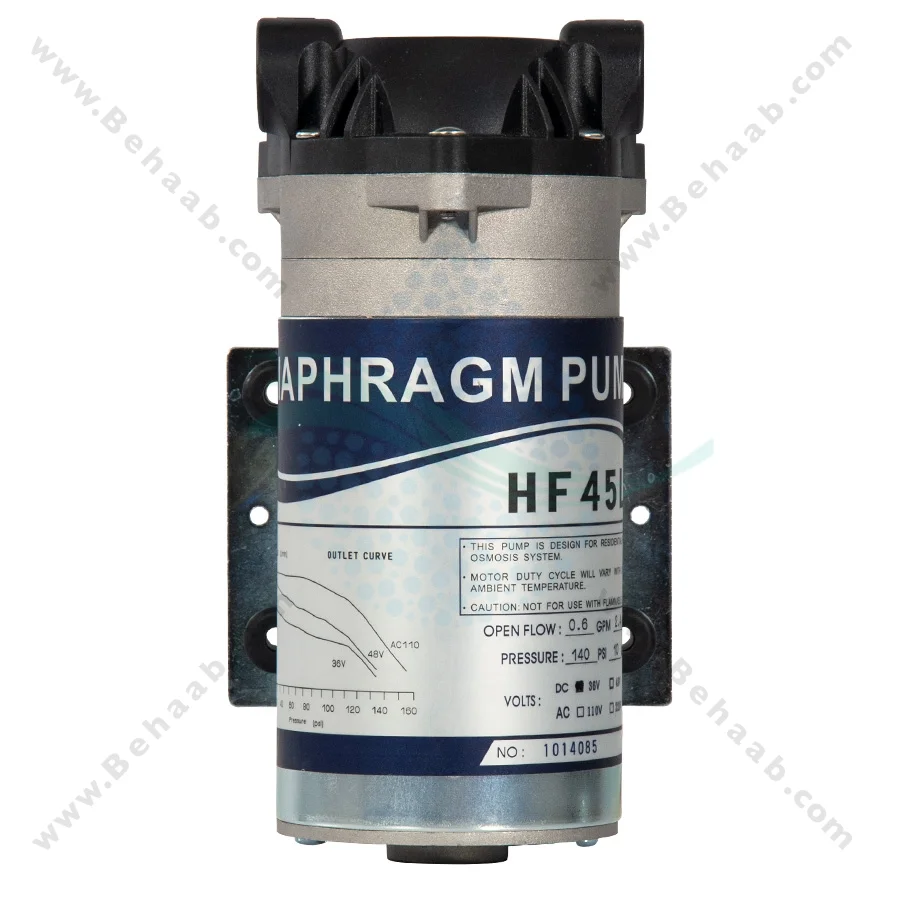 پمپ تصفیه آب نیمه صنعتی 36 ولت مدل HF 45L - RO Booster Pumps 36V Model HF45L