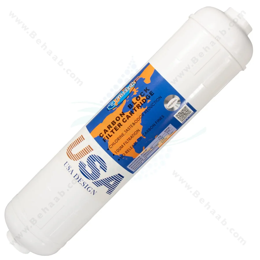 فیلتر کربن بلاک خطی فلاکستک - Fluxtek Carbon Block Inline Water Filter
