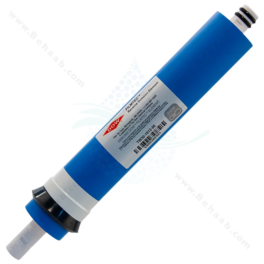 فیلتر ممبران فیلمتک 50 گالن چین - Dow Filmtec TW30-1812-50 Reverse Osmosis Membrane