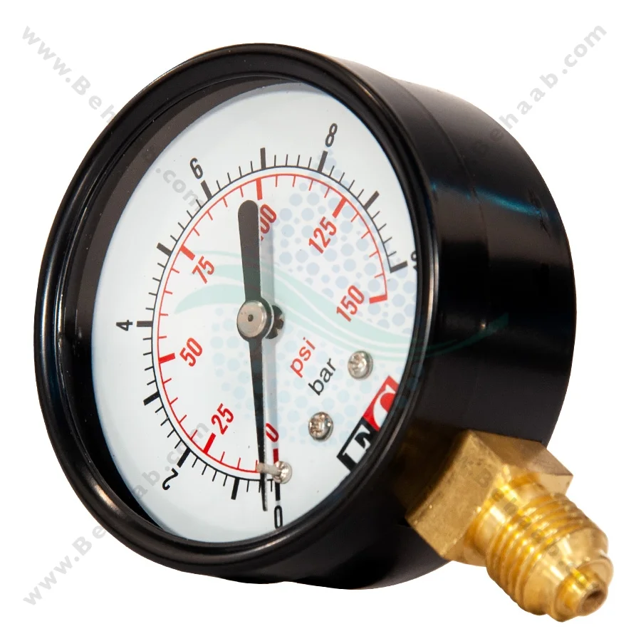 گیج فشار تصفیه آب FG - Water Pressure Gauge for Reverse Osmosis Filtration Systems FG