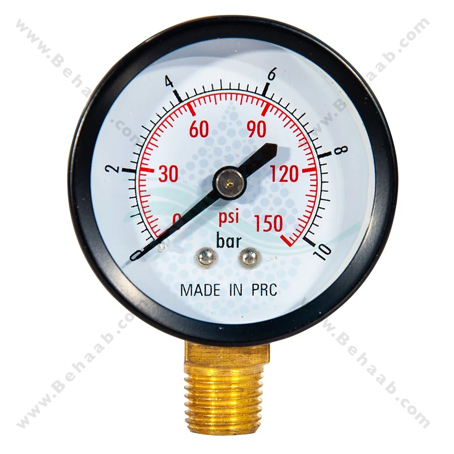 گیج فشار تصفیه آب مدل WPG-01 - Water Pressure Gauge for Reverse Osmosis Filtration Systems Model WPG-01