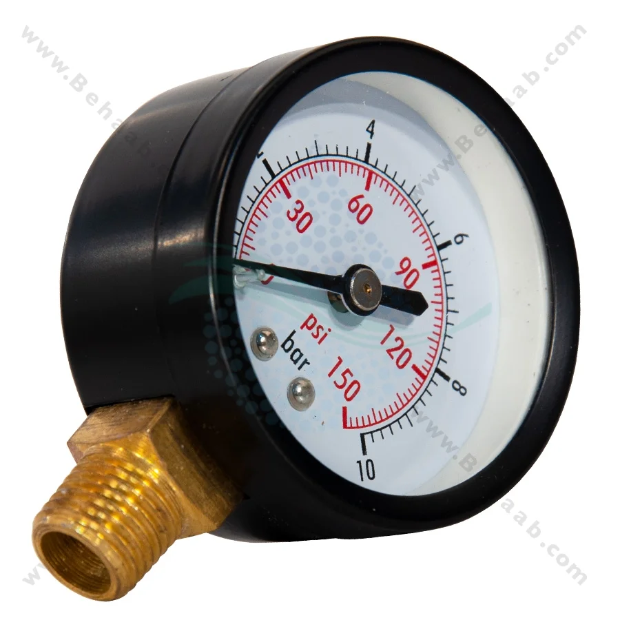 گیج فشار تصفیه آب مدل WPG-01 - Water Pressure Gauge for Reverse Osmosis Filtration Systems Model WPG-01