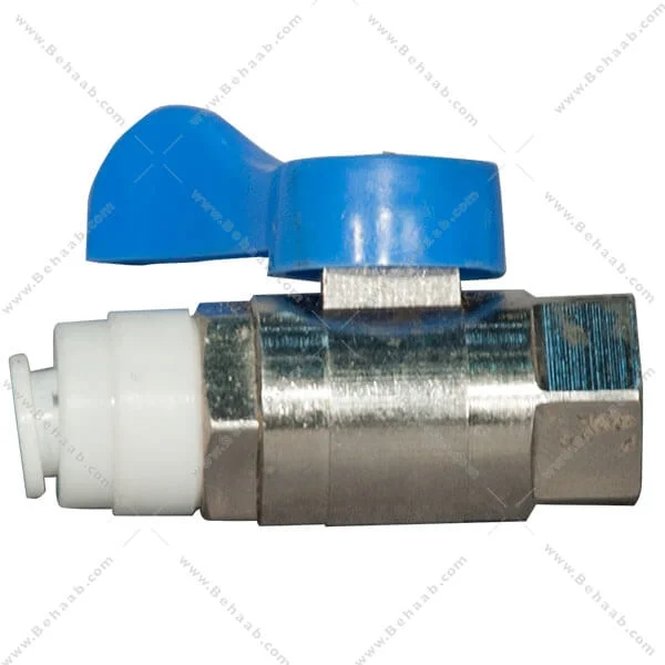 شیر ورودی دستگاه تصفیه آب 1/4 به 1/4 فیتینگی - Water Purifier Inlet Ball Valve
