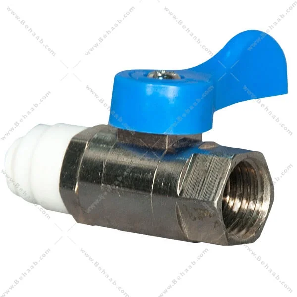 شیر ورودی دستگاه تصفیه آب 1/4 به 1/4 فیتینگی - Water Purifier Inlet Ball Valve