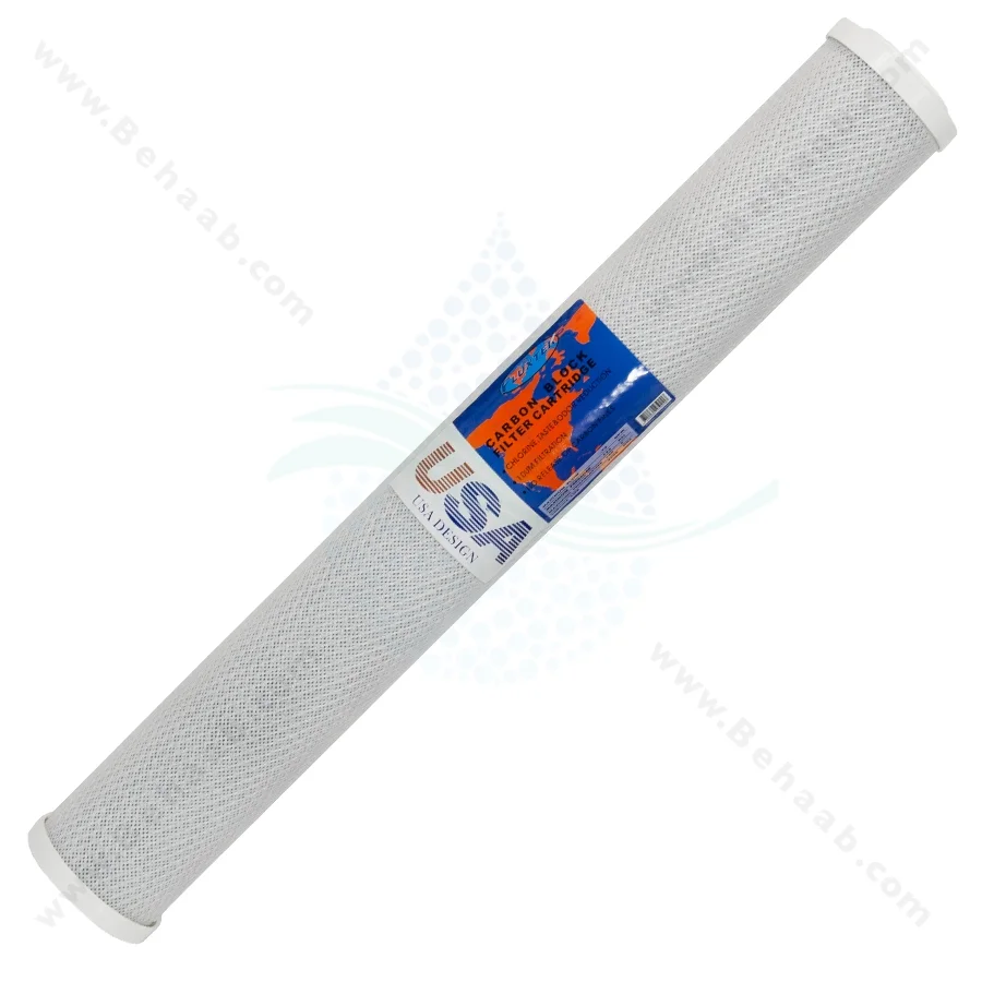 فیلتر کربن بلاک 20 اینچ اسلیم فلاکستک اورجینال - 20Inch Carbon Block Water Filter Cartridge Fluxtek