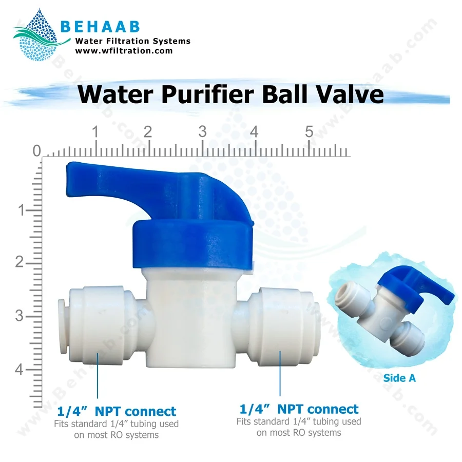 شیر بین راهی تصفیه آب خانگی مدل WBV-01 - Water Purifier Ball Valve WBV-01
