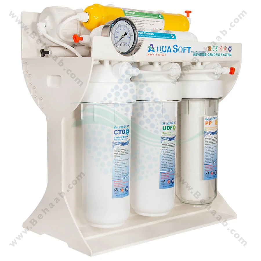 دستگاه تصفیه آب آکوا سافت 6 مرحله BEH-01 - AquaSoft BEH-01 6Stage RO Water Purification System