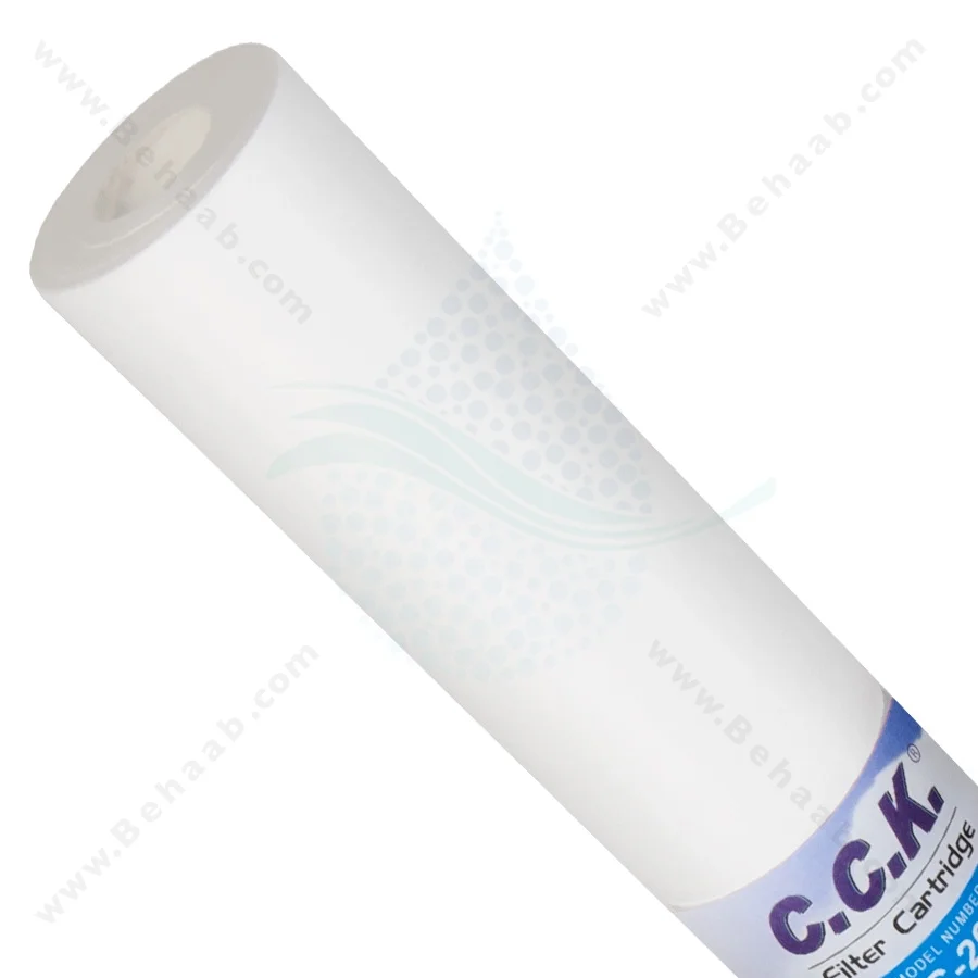 فیلتر الیافی 20 اینچ اسلیم سی سی کا 5 میکرون - CCK 5 Micron PP Sediment Filter Cartridge Model SC-20-5