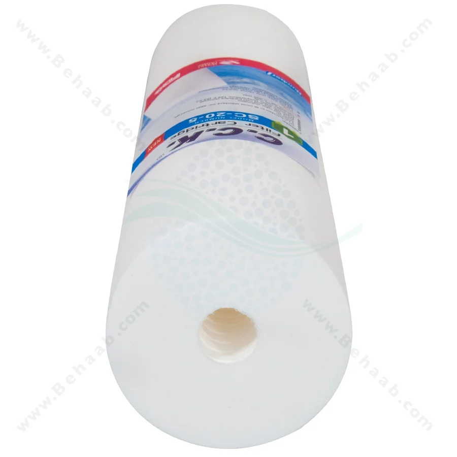 فیلتر الیافی 20 اینچ جامبو سی سی کا 5 میکرون مدل SC-20-5 - 20Inch Jumbo PP Sediment Water Filter Cartridge CCK Model SC-20-5