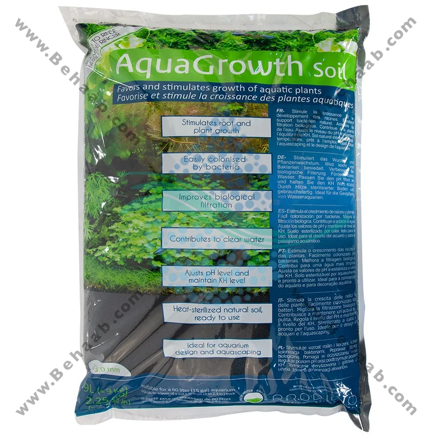خاک آکواریوم پلنت برند Prodibio فرانسه - 9 لیتر - Prodibio Aquarium Substrate Aqua Growth Soil